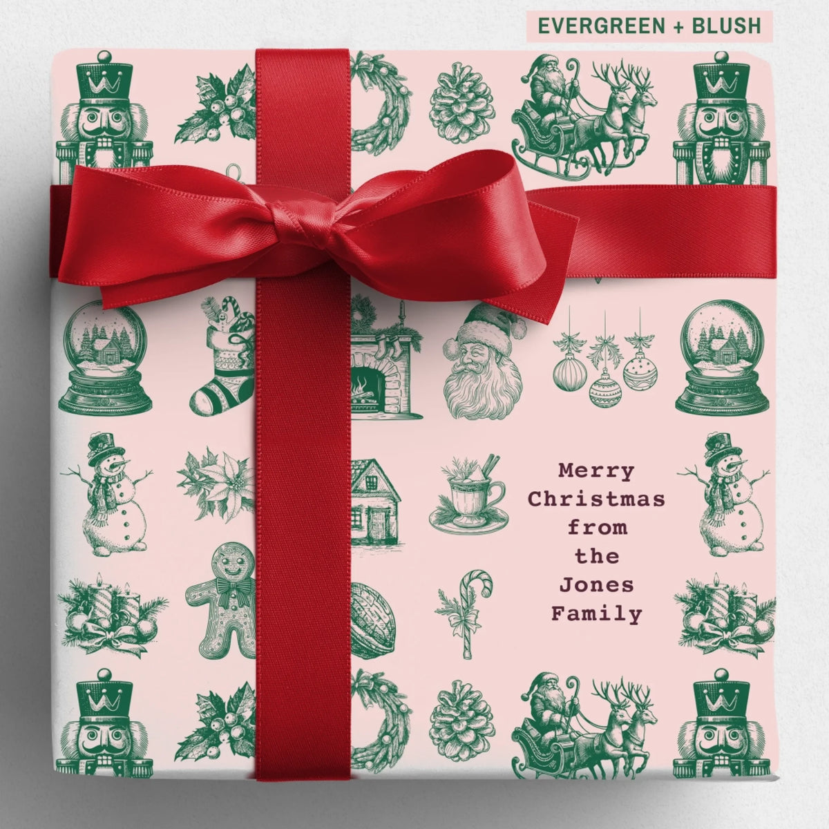 Labelled Evergreen+Blush Mockup
