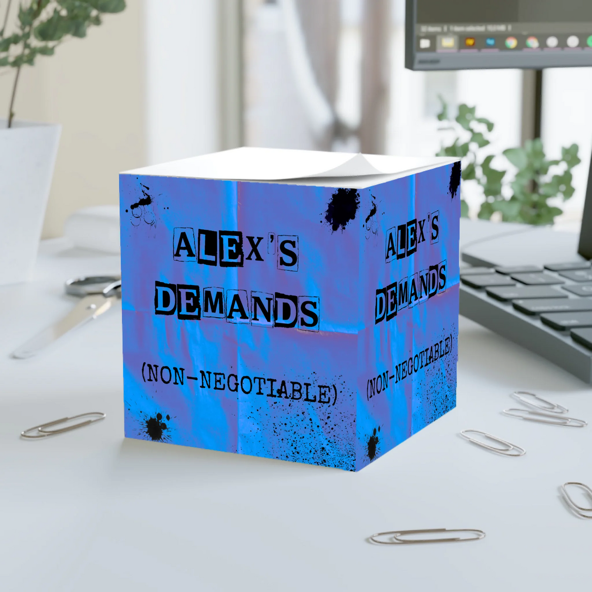 Ransom Notes - Personalised Note Cube